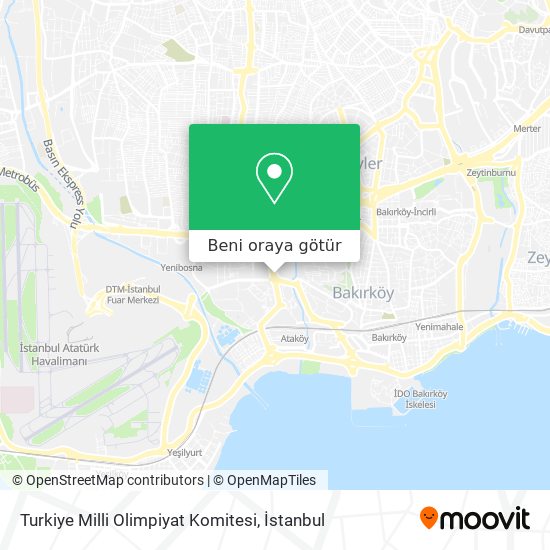 Turkiye Milli Olimpiyat Komitesi harita