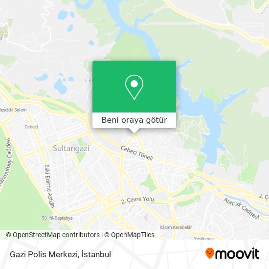 Gazi Polis Merkezi harita
