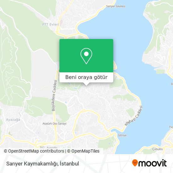 Sarıyer Kaymakamlığı harita