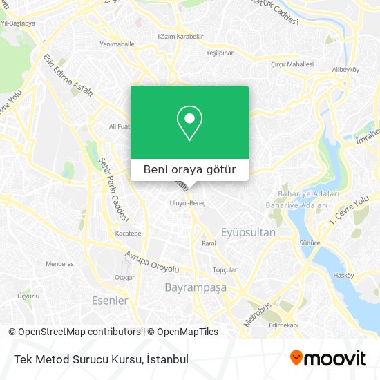 Tek Metod Surucu Kursu harita