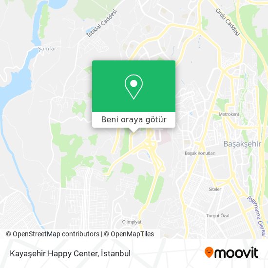 Kayaşehir Happy Center harita