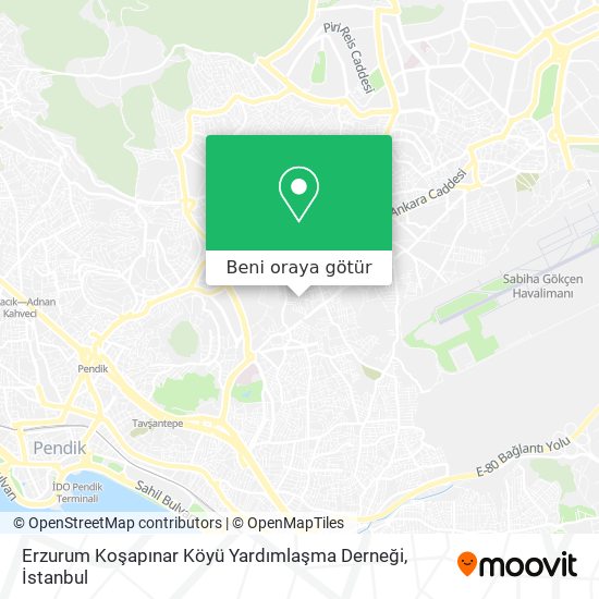 Erzurum Koşapınar Köyü Yardımlaşma Derneği harita