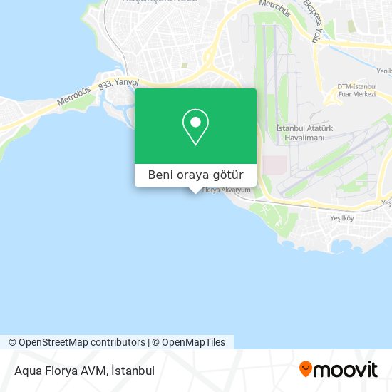 Aqua Florya AVM harita