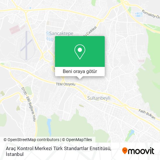 Araç Kontrol Merkezi Türk Standartlar Enstitüsü harita