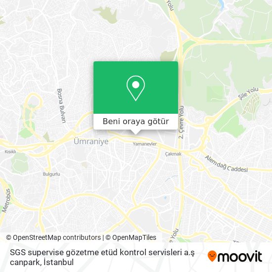 SGS supervise gözetme etüd kontrol servisleri a.ş canpark harita