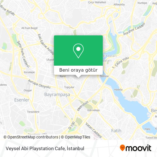 Veysel Abi Playstation Cafe harita