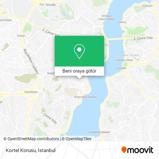 Kortel Korusu harita