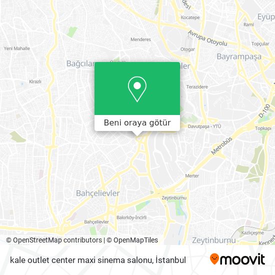 kale outlet center maxi sinema salonu harita