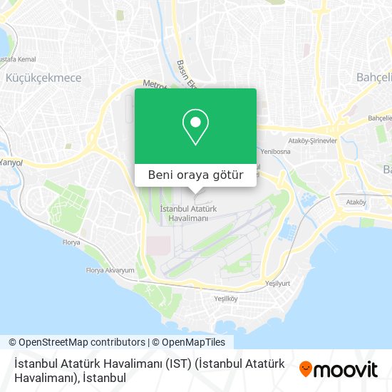 İstanbul Atatürk Havalimanı (IST) (İstanbul Atatürk Havalimanı) harita