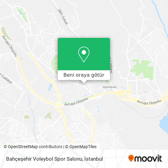 Bahçeşehir Voleybol Spor Salonu harita