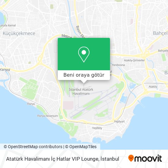 Atatürk Havalimanı İç Hatlar VIP Lounge harita