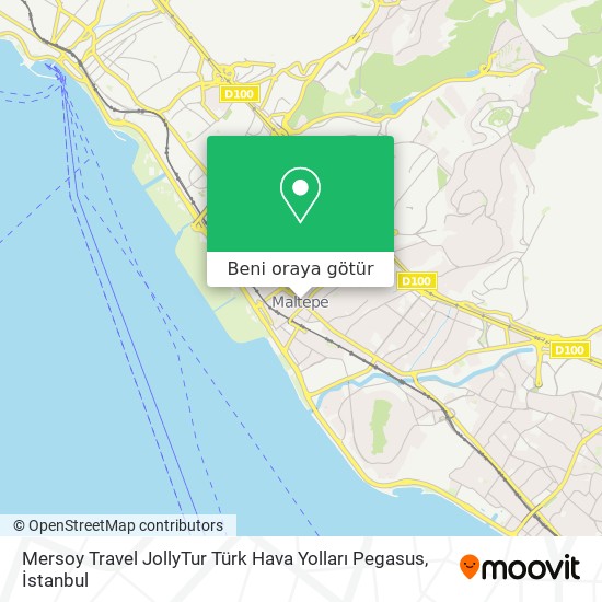 Mersoy Travel JollyTur Türk Hava Yolları Pegasus harita