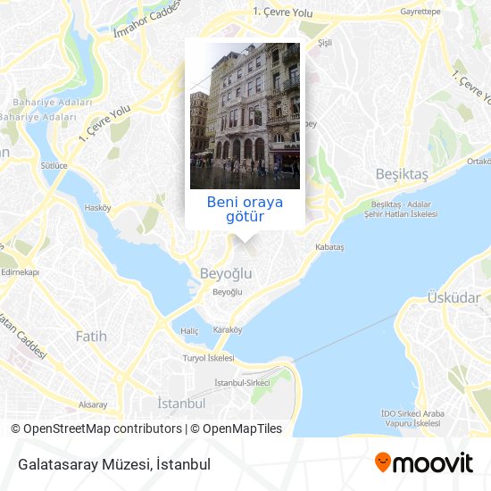 Galatasaray Müzesi harita