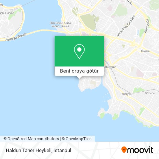 Haldun Taner Heykeli harita