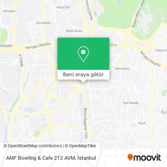 AMF Bowling & Cafe 212 AVM harita