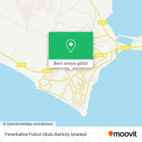 Fenerbahce Futbol Okulu Batıköy harita