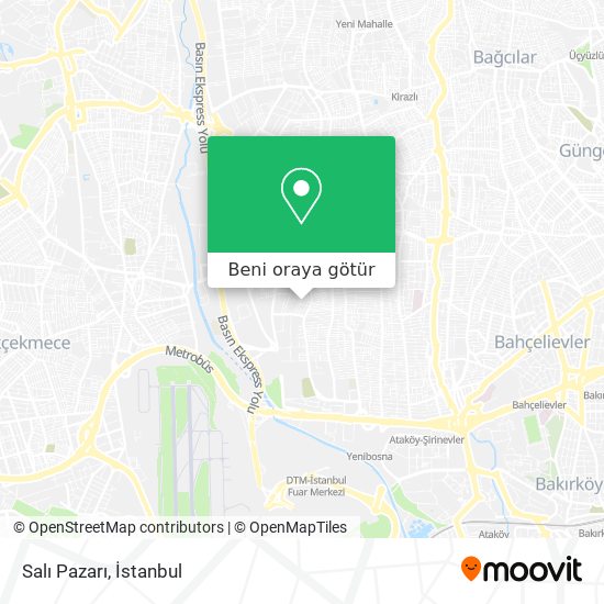 Salı Pazarı harita