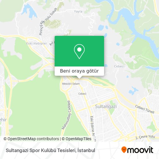 Sultangazi Spor Kulübü Tesisleri harita