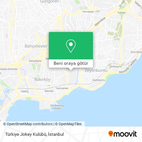 Türkiye Jokey Kulübü harita