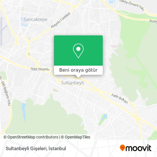 Sultanbeyli Gişeleri harita