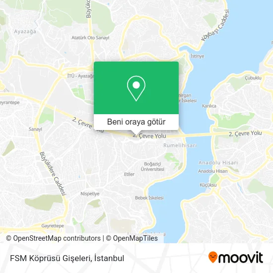 FSM Köprüsü Gişeleri harita