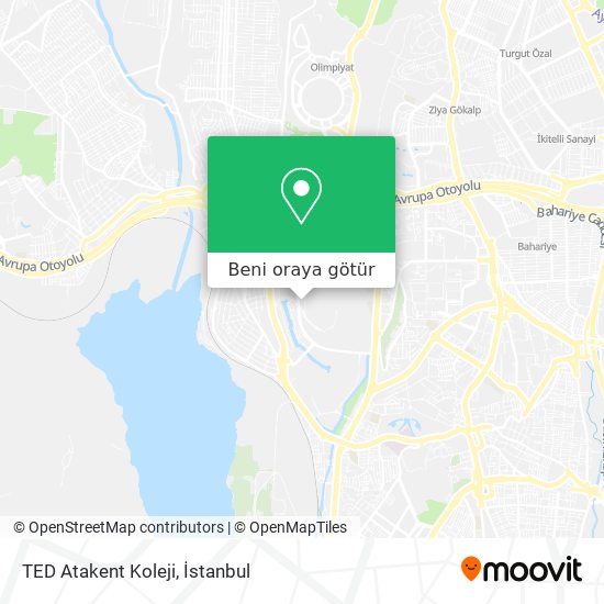 TED Atakent Koleji harita