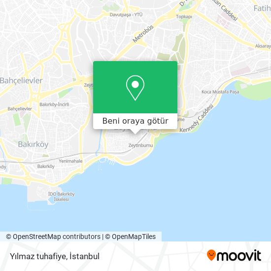 Yılmaz tuhafiye harita
