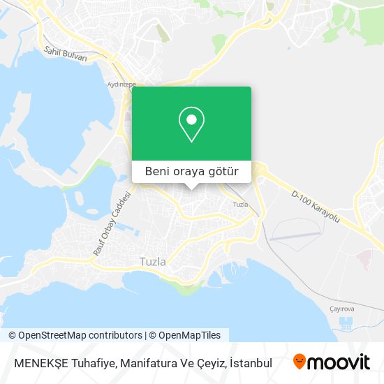 MENEKŞE Tuhafiye, Manifatura Ve Çeyiz harita