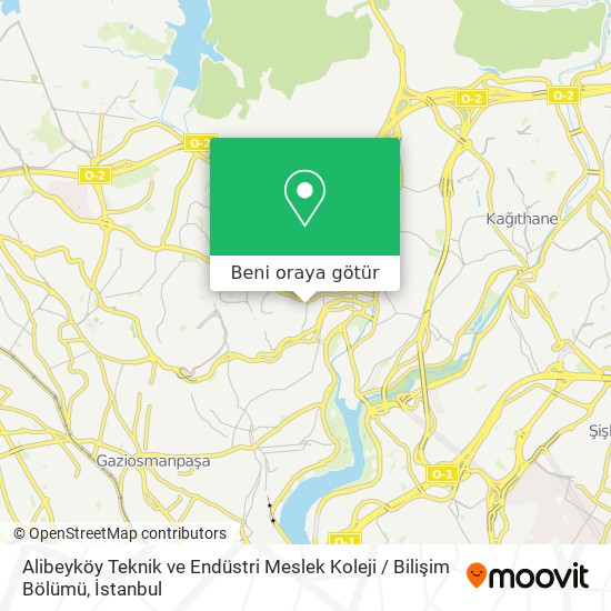Alibeyköy Teknik ve Endüstri Meslek Koleji / Bilişim Bölümü harita