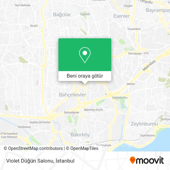 Violet Düğün Salonu harita