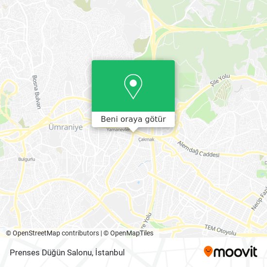 Prenses Düğün Salonu harita