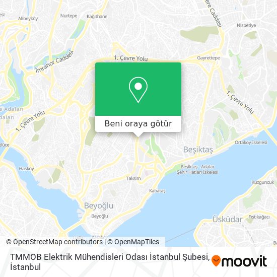 TMMOB Elektrik Mühendisleri Odası İstanbul Şubesi harita