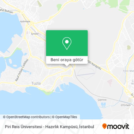 Piri Reis Üniversitesi - Hazırlık Kampüsü harita