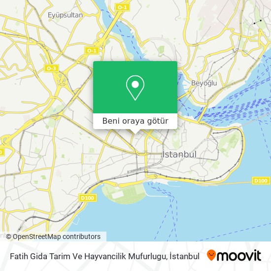 Fatih Gida Tarim Ve Hayvancilik Mufurlugu harita
