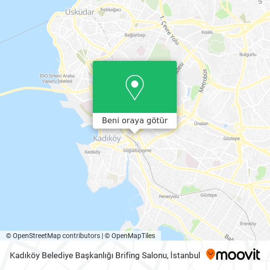 Kadıköy Belediye Başkanlığı Brifing Salonu harita