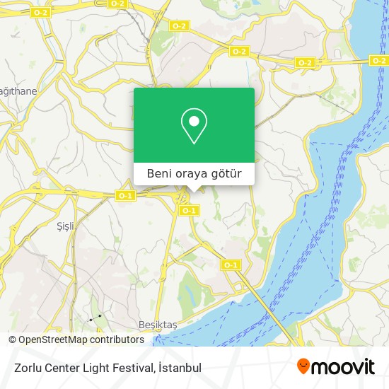 Zorlu Center Light Festival harita