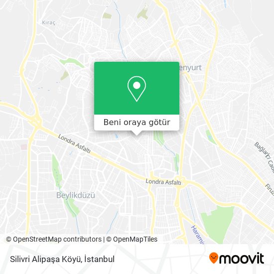 Silivri Alipaşa Köyü harita