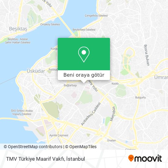 TMV Türkiye Maarif Vakfı harita