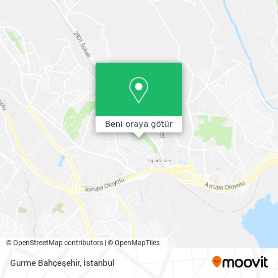 Gurme Bahçeşehir harita