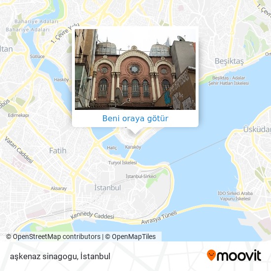 aşkenaz sinagogu harita