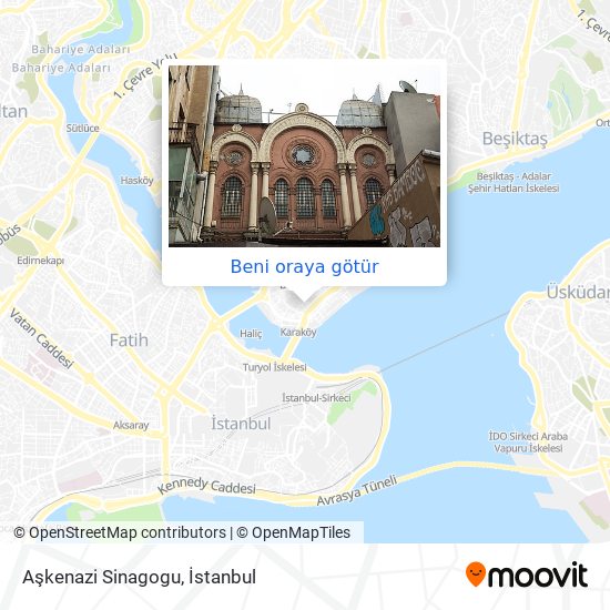 Aşkenazi Sinagogu harita