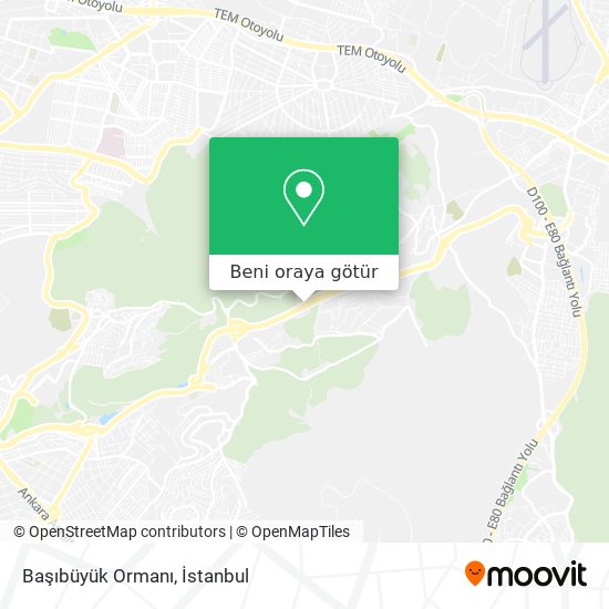 Başıbüyük Ormanı harita