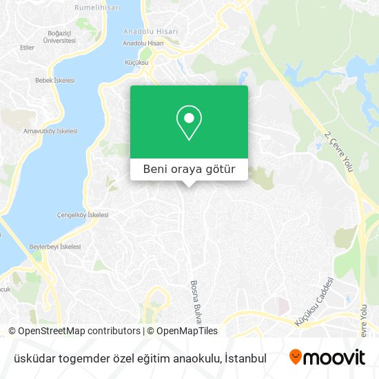 üsküdar togemder özel eğitim anaokulu harita