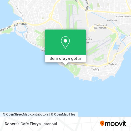 Robert's Cafe Florya harita