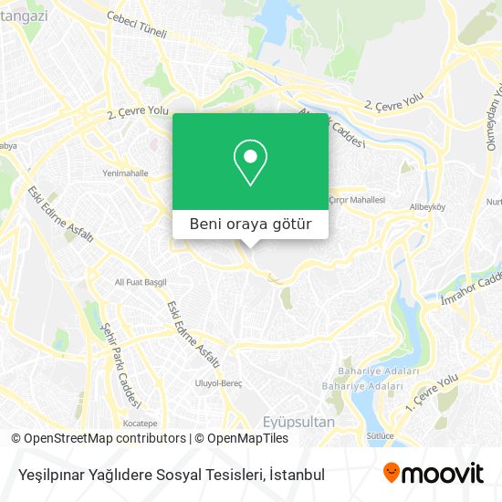 Yeşilpınar Yağlıdere Sosyal Tesisleri harita