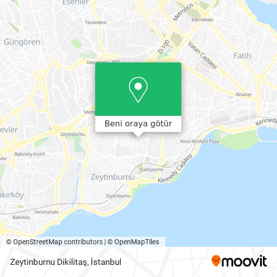 Zeytinburnu Dikilitaş harita