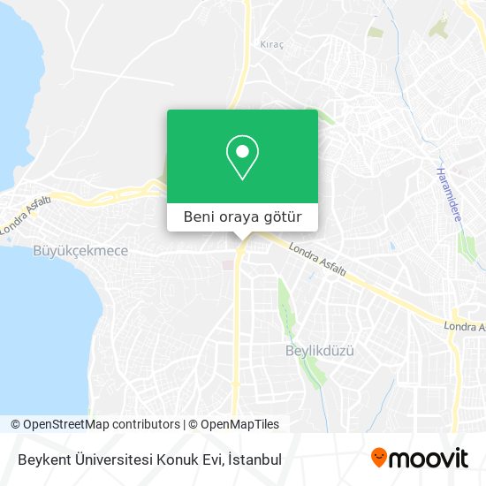 Beykent Üniversitesi Konuk Evi harita