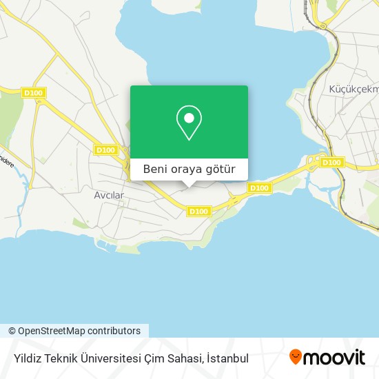 Yildiz Teknik Üniversitesi Çim Sahasi harita