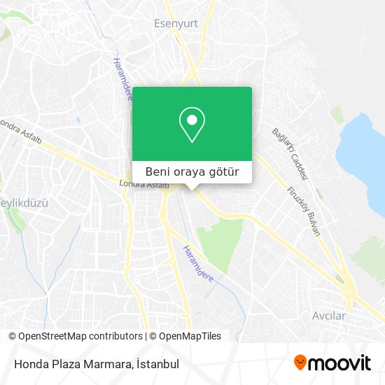 Honda Plaza Marmara harita