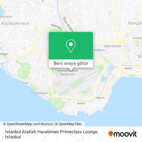 İstanbul Atatürk Havalimanı Primeclass Lounge harita